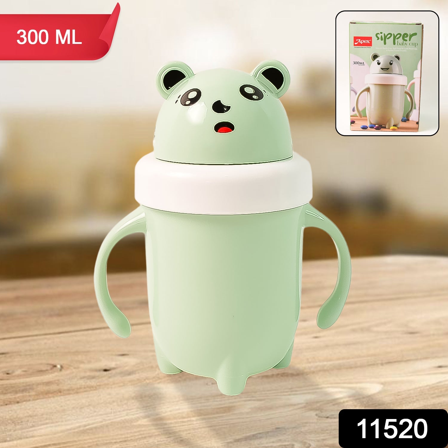 Apex Sipper Baby Cup Training Cup with Handles – Spill Proof & Leak Proof (300 ML Approx) Apex Sipper Baby Cup Training Cup with Handles – Spill Proof & Leak Proof (300 ML Approx)